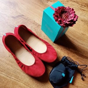 Tieks Rouge Suede size 8
